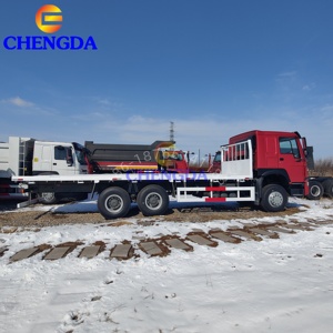 Camion à plateau robuste utilisé HOWO 380HP 6x4 10 roues LHD/RHD Euro 2 3 4 5 20 25 tonnes de seconde main camions à caisse plate à vendre - Product Image 6
