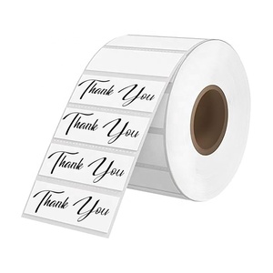 40x30mm Thermo klebe papierrolle Kunden spezifische bedruckbare Barcode-Aufkleber Selbst klebende Supermarkt-Preise ti ketten für die Verpackung - Product Image 2