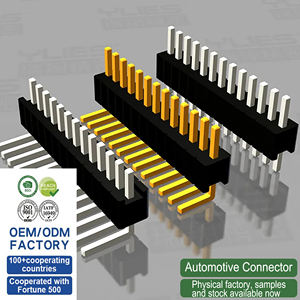 Steckverbinder zum Fabrikpreis, Rastermaß 1,27mm, 2~50-polig, Höhe 1,6mm 2,0mm 2,54mm, Einreihig und Kunststoff-Winkelstiftleiste - Product Image 3