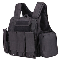 Ensemble de 8 gilets d'entraînement pour activités de plein air, gilet respirant réglable en Oxford 600D avec poches de rangement amovibles