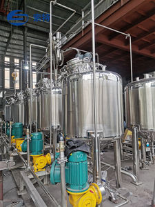 Tanque de Mezcla de Acero Inoxidable de Alta Eficiencia de 500L para Productos Químicos Diarios y Cosméticos, Equipo para Homogeneizar, Emulsionar y Agitar - Product Image 3