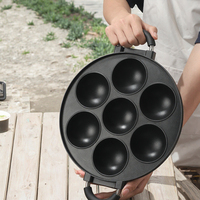 Nouvelle Poêle à Œufs et Boulettes de Poulpe Jetable, Moule en Aluminium Antiadhésif Non Revêtu pour Friture Profonde, Dumplings et Pâtisseries