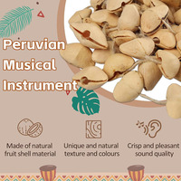 Shaker en coquille de graines de Chacha Kenari naturelles, 84 pièces, fait main, pour musique acoustique en direct et enregistrée