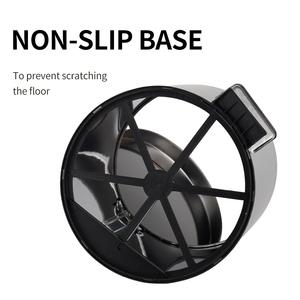 Cubo de Basura Ovalado de Acero Inoxidable con Cierre Suave, Cubo de Reciclaje para Oficina con Pedal y Uso Interior/Exterior, Tamaño 3L - Product Image 4