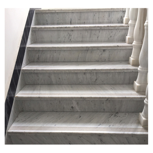 Pierre de course d'escalier en marbre blanc, antidérapant mat, carsara blanc, importé du japon - Product Image 3