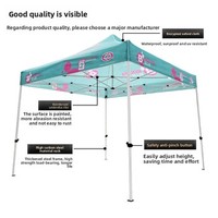 Tonnelle pliante 10x10 pour foires artisanales, tente portable avec espace table pour stands de vendeurs et marchés extérieurs