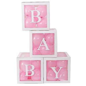 wholesale customize baby shower boxes party decorations party supplies products transparent balloon box