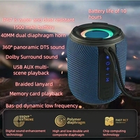 Speaker Portabel Tahan Air dengan Subwoofer Kuat Nirkabel untuk Rumah, Luar Ruangan, Mobil, Kartu, Boombox Kecil