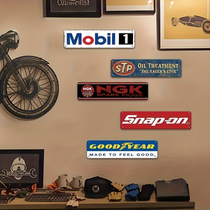 Letrero Metálico Vintage para Garaje de Autos, Mobil 1, NGK, Goodyear, Snap-on, Decoración Retro para Pared - Product Image 2
