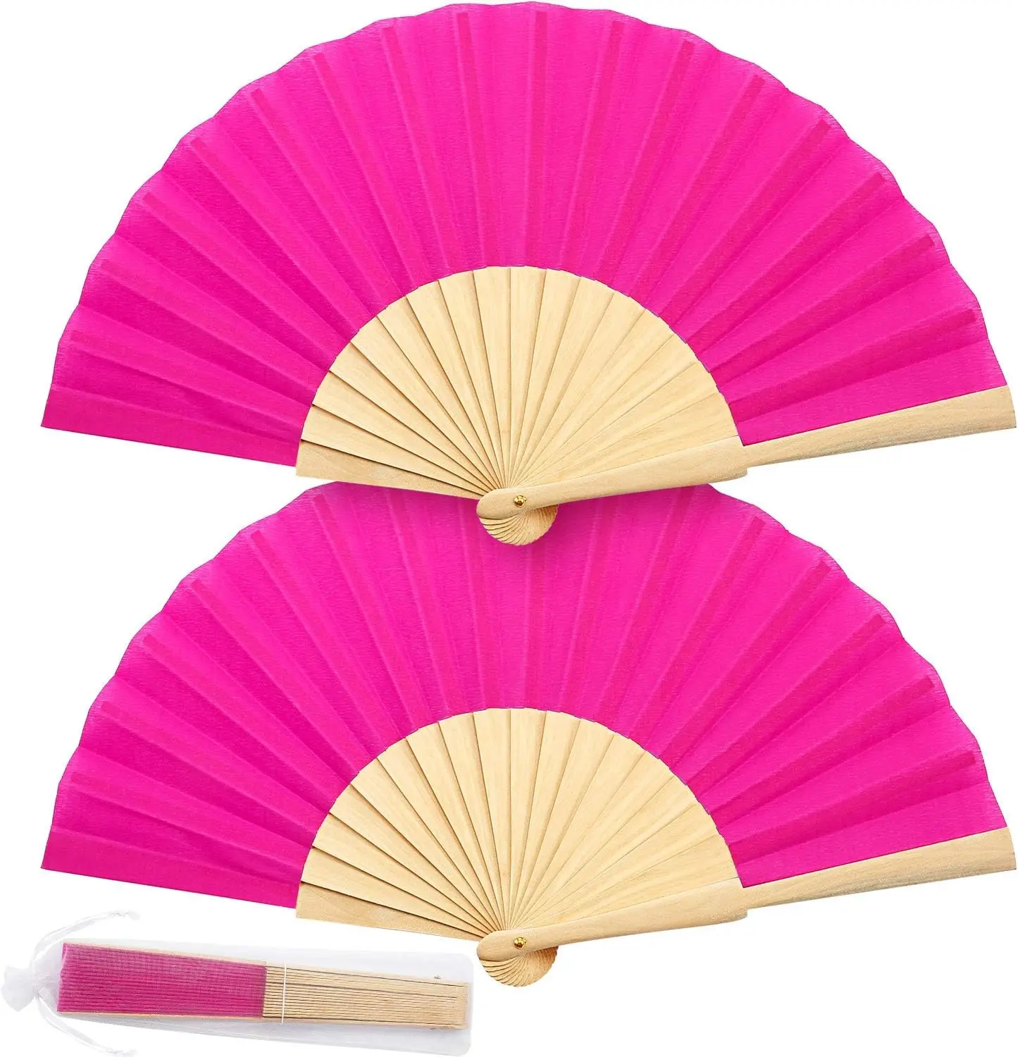 Custom Printing Typical 23cm Cherry Wood Spanish Folding Hand Fans for Wedding Decoration and Party