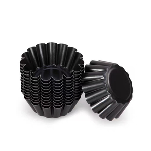 Cupcake Muffin Pie <span class=keywords><strong>Molde</strong></span> Reutilizable Pudín Hojalata Herramienta para hornear <span class=keywords><strong>Molde</strong></span> <span class=keywords><strong>de</strong></span> tarta <span class=keywords><strong>de</strong></span> huevo <span class=keywords><strong>de</strong></span> acero al carbono no pegajoso - Product Image 3