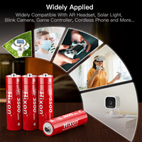 Hixon nouveau produit 1.5V AA batterie au Lithium 3500mWh Charge rapide 4 pièces batteries et Kit de boîte de chargeur