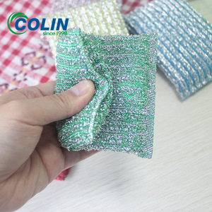 แปรงล้างจานลายลวดเหล็ก, แปรงฟองน้ำล้างจานในครัว, ฟองน้ำทำความสะอาดคิงค์ - Product Image 4