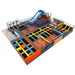 Grand <span class=keywords><strong>trampoline</strong></span> intérieur pour enfants, centre commercial, parc d'attractions, usage commercial - Taille personnalisée - Product Image 1