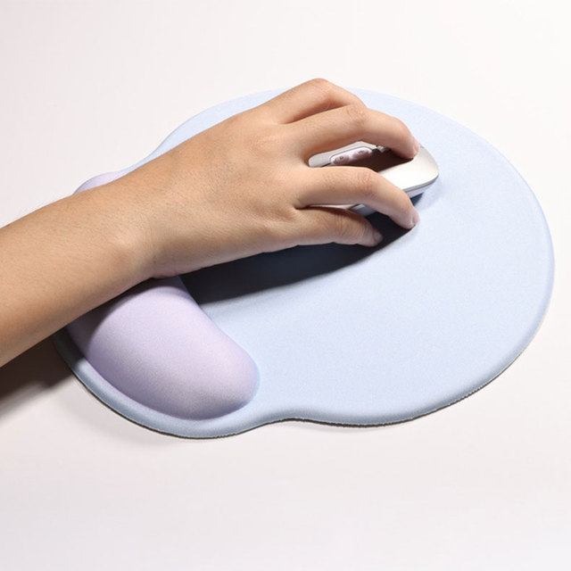 Ergonomic Sets Easy Typing Pain Relief Sublimation Non-Slip Rubber Base Memory Foam Mouse Mat for Office