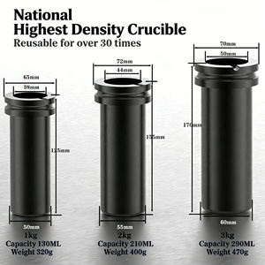 תנור התכה מתכתי בתדר ביניים בטמפרטורה גבוהה בגודל קטן - לזהב, כסף, נחושת, אלומיניום, מתכות ויציקה - Product Image 4