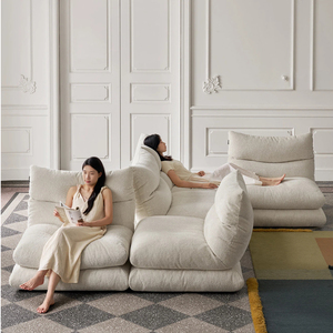 Modular Fabric Design Freely Combinable Luxury Modular Upholstered Couch for Living Room - Product Image 3