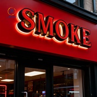 Letrero Luminoso para Exteriores con Retroiluminación y Luz Frontal, Letrero Publicitario LED, Letrero LED con Letras de Canal Metálico 3D para Barbería