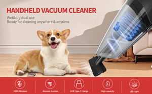 Hot Bán Cầm Tay Máy Hút Bụi Hút 6500PA Ướt Và Khô Kép Sử Dụng Bụi Mini Cleaner Chân Không Cho Nhà Và Xe - Product Image 6