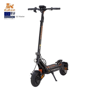 Trottinette électrique adulte, plateforme longue de 550 mm, pédales larges, pneus tubeless de 10 pouces, double suspension, 70 km d'autonomie, 20,8 Ah, pliable, pour trajets quotidiens, KuKirin - Product Image 1
