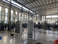Máquina de Ejercicios Multifuncional Comercial con Tubo Ovalado Plano, Polea Doble Ajustable y Cable Cruzado en Venta