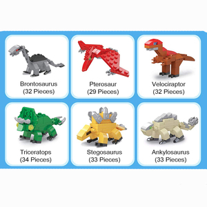 Bloques de Construcción de Dinosaurios 3D 6 en 1 para Niños, Mini Cápsulas de Huevo con Ladrillos de Juguete para Niños - Product Image 4