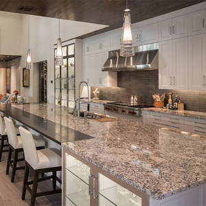 Panama progetto residenziale personalizzato controsoffitti in pietra naturale in legno massello di quercia bianca armadietto a <span class=keywords><strong>filo</strong></span> moderno da cucina - Product Image 2