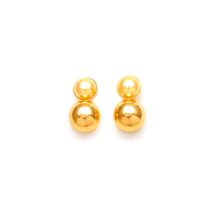 Boucles d'oreilles clous en acier inoxydable 316L plaqué or PVD, durables et résistantes, bijoux de mode - Product Image 2