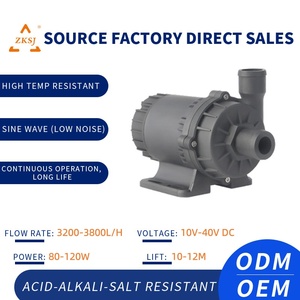 Pompe à eau 12V silencieuse et automatique pour hydroponie, puits profond, piscine, avec booster intelligent, moteur sans balais, hydraulique, faible pression d'<span class=keywords><strong>air</strong></span>, pour CPU - Product Image 2