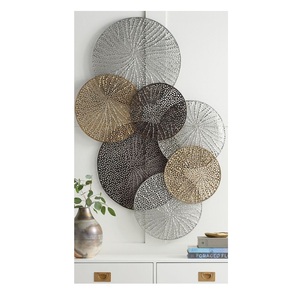 Décoration murale en métal avec design moderne pour chambre à coucher, salon, bureau et décoration intérieure commerciale - Product Image 1