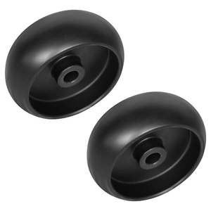 Ruedas auxiliares negras para plataforma de cortacésped, 4-7/8 pulgadas, desplazamiento de eje de 2 pulgadas, para piezas de cortacésped - Product Image 2