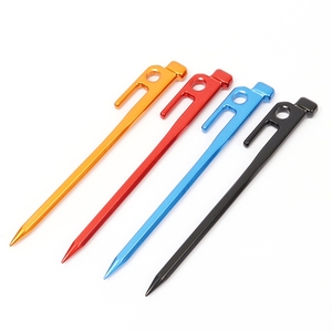 Estacas de Tienda de Campaña de Aluminio Forjado a Mano, Resistentes al Agua, de Alta Calidad y Gran Resistencia, para Acampar y Viajar - Product Image 1