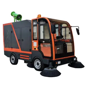 4-Wheel Electric Compact Car Road Street Floor Sweeper Truck Floor Cleaning Machine Factory Manufacturer Price
