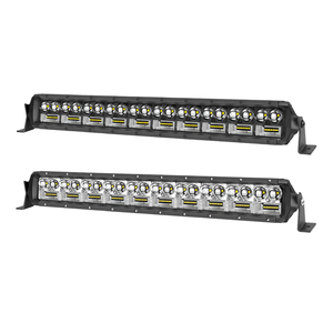 Barre lumineuse LED de travail à double rangée 20 pouces 180W à faisceau combiné <span class=keywords><strong>12V</strong></span> avec lentille chromée ou noire et faisceau de câblage automobile - Product Image 1