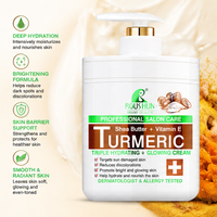 Crème hydratante triple hydratation éclatante au curcuma en vrac OIDM/OEM 1000 ml, enrichie en perles, biologique, anti-rides, pour soins de la peau africaine