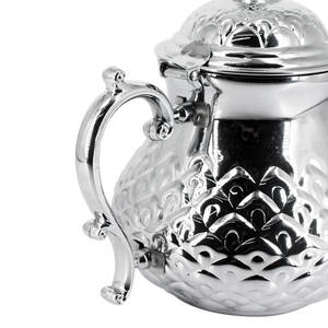 إبريق شاي مغربي فاخر من الفولاذ المقاوم للصدأ، دلة قهوة عربية عالية الجودة، إبريق شاي مغربي بتصميم أنيق للديكور وتقديم الهدايا - Product Image 4