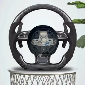 Volant de voiture pour <span class=keywords><strong>Audi</strong></span> RS5 A3 A4 A5 A6 C8 A3 8P A8 <span class=keywords><strong>RS6</strong></span> Volant de voiture en daim en fibre de carbone Accessoires de voiture - Product Image 6