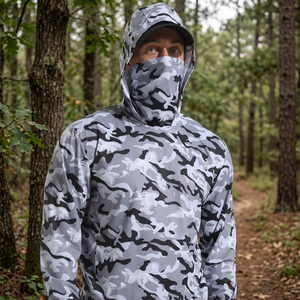 Sudadera con Capucha Personalizada con Protección Solar UPF 50+, Impermeable y Transpirable, para Pesca, Unisex, para Adultos, 95% Poliéster, 5% Elastano, 160g, con Estampado por Transferencia de Calor - Product Image 3