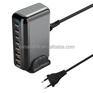 Gan 8 Cổng Máy Tính Để Bàn Sạc Nhanh Sạc Cao-Điện Pd100w Đầu Ra <span class=keywords><strong>3USB</strong></span> + 5type-C Đa Chức Năng Power Supply Adapter Qc3.0 - Product Image 5