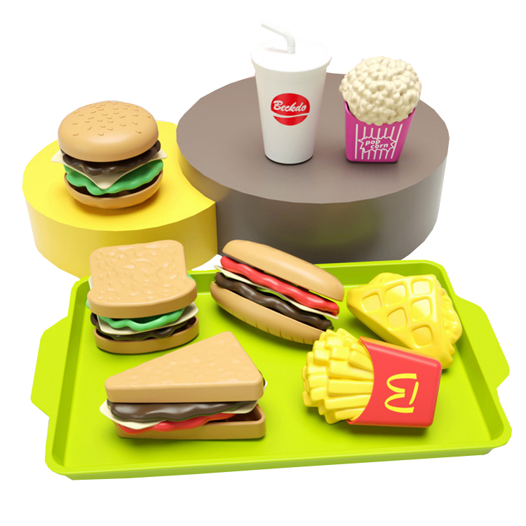 Лидер продаж, съемный пластиковый снэк-бар, наборы игрушек для детей, фаст-фуд, ресторан, ролевые игры, кухня, косплей, игра, кулинарная игрушка