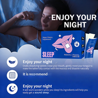 Bandes buccales OEM à dissolution rapide pour le sommeil, avec mélatonine, L-théanine, GABA, B6, pour la relaxation, le soutien du sommeil et le bien-être