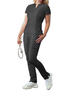 美容サロン用ユニフォームスクラブショートブラウスセット看護師用看護師女性用ユニフォームイスラム教徒の服 - Product Image 2