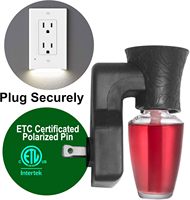 1 paquet de diffuseur d'air mural noir, certifié ETL EMC CE, diffuseur de parfum compatible avec Bath Body Works
