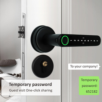 Serrure électronique à reconnaissance d'empreintes digitales, déverrouillage par induction de la carte IC, téléphone portable, télécommande, appartement, serrures de porte intelligentes