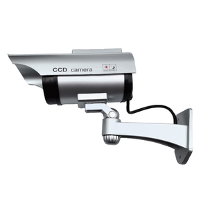 Không thấm nước an ninh CCTV giả ngoài trời máy ảnh với IR LED phong cách ánh sáng năng lượng mặt trời CCD cảm biến không thấm nước giả giả mồi nhử - Product Image 1