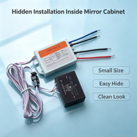 Interruptor Táctil Inteligente de 110-220V para Luz Frontal de Espejo