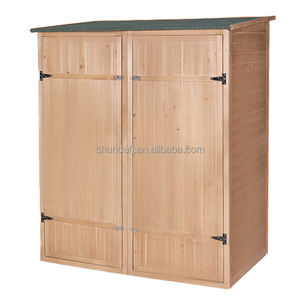 Caseta de Almacenamiento <span class=keywords><strong>para</strong></span> Jardín y Herramientas de <span class=keywords><strong>Madera</strong></span> Natural Resistente SDGS004 - Product Image 2
