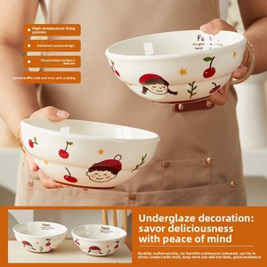 Nuevo Tazón de Sopa de Cerámica de 7 Pulgadas 2025, Color Subesmaltado, de Alto Valor Estético, para Uso Doméstico y Comercial en Restaurantes, Venta al por Mayor - Product Image 2