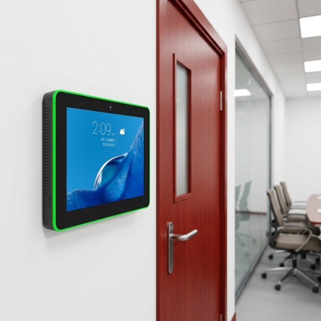 OEM ODM 10.1 Inch Wall Mount Industrial Android Tablet PC 2GB+16GB Light Bar 1280x800 Meeting Room