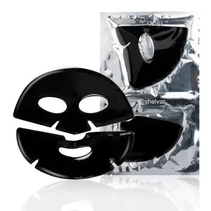 Private Label idrogel Black Pearl carboncino idratante Skincare collagene viso Gel di cristallo maschera per il viso per gli uomini e le donne